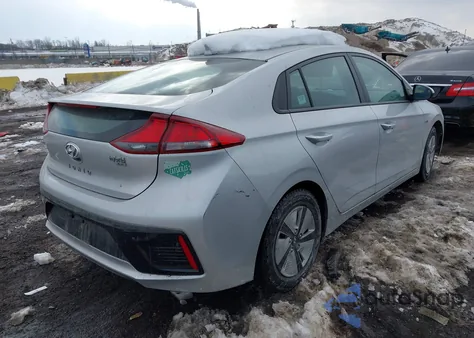 2019 Hyundai Ioniq Hybrid Blue from USA, damaged, VIN KMHC65LCXKU149568
